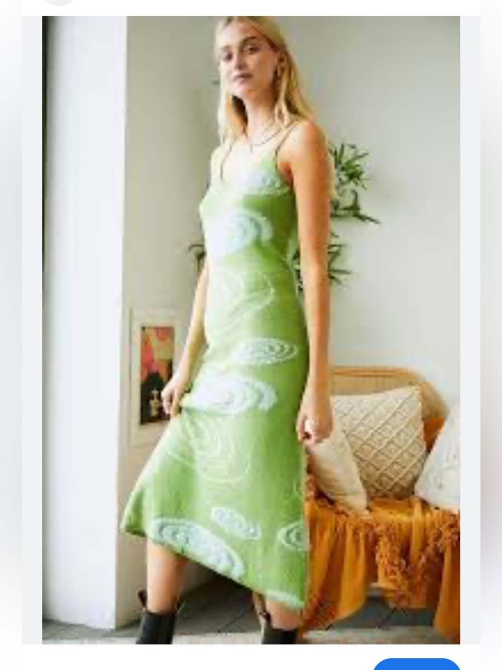 House of Sunny Green Galaxy Hockney Dress Women’s 8